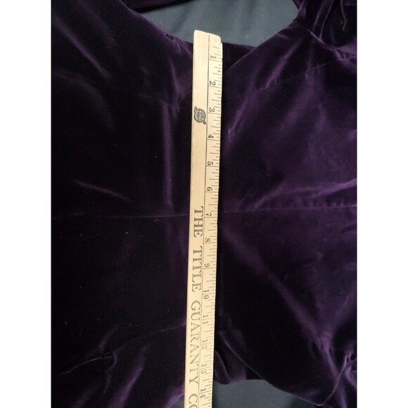 Ralph Lauren Black Label Deep Purple Eggplant Velvet Jacket Coat Blazer Size 8 - Picture 8 of 8